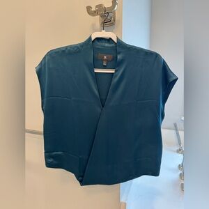 Banana Republic Deep Teal Blouse, Faux Wrap
